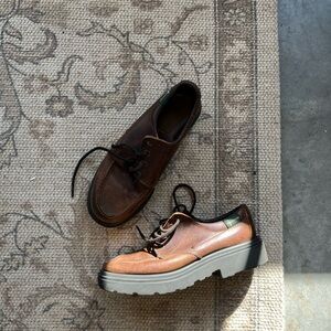 Vintage Platform Leather Loafers